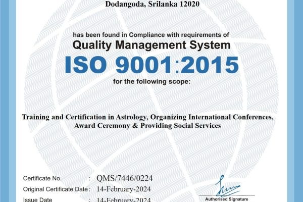 UNFIA Achieves ISO 9001:2015 Certification